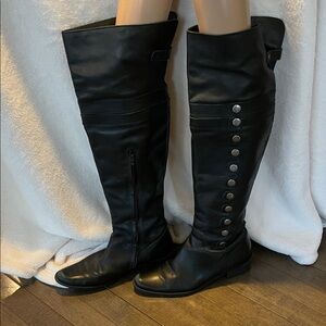 Matisse Black over knee Leather Boots